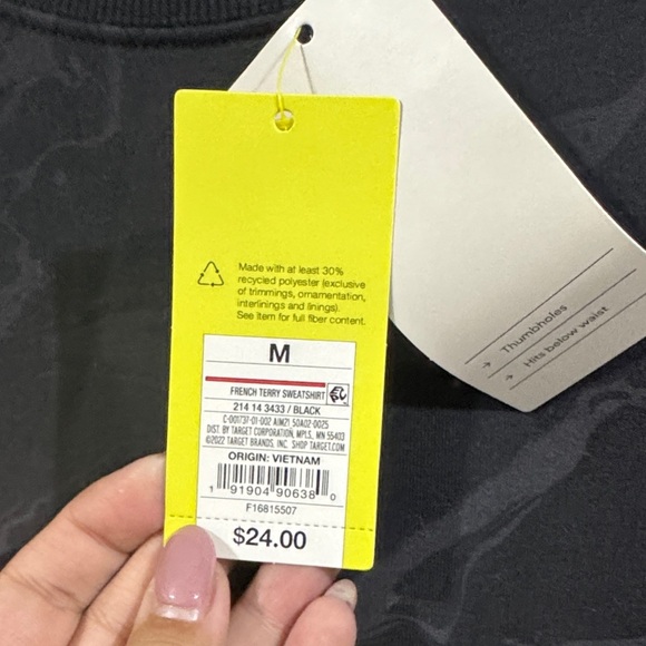 All in Motion Black Patterned Women's Top - Picture 2 of 3